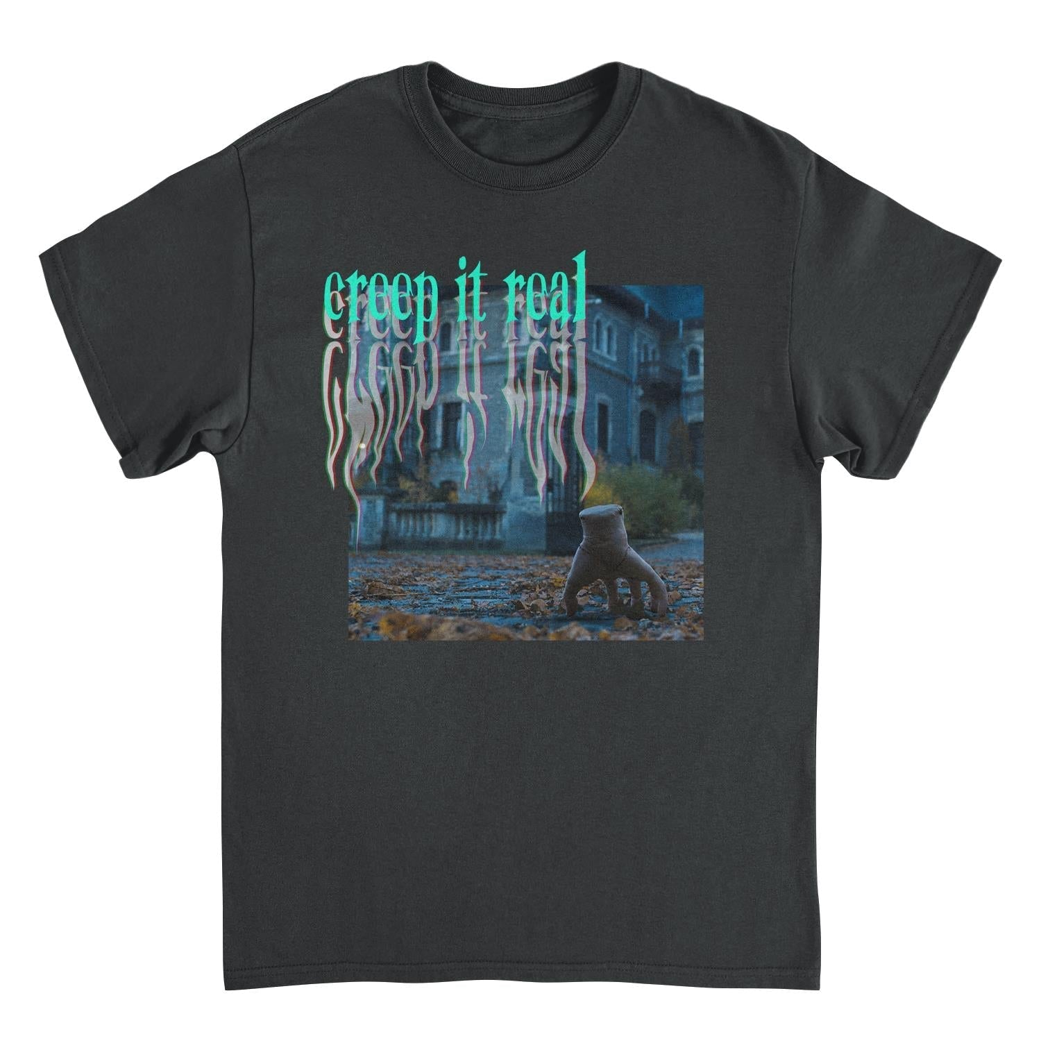 Wednesday Creep It Real Black T-Shirt