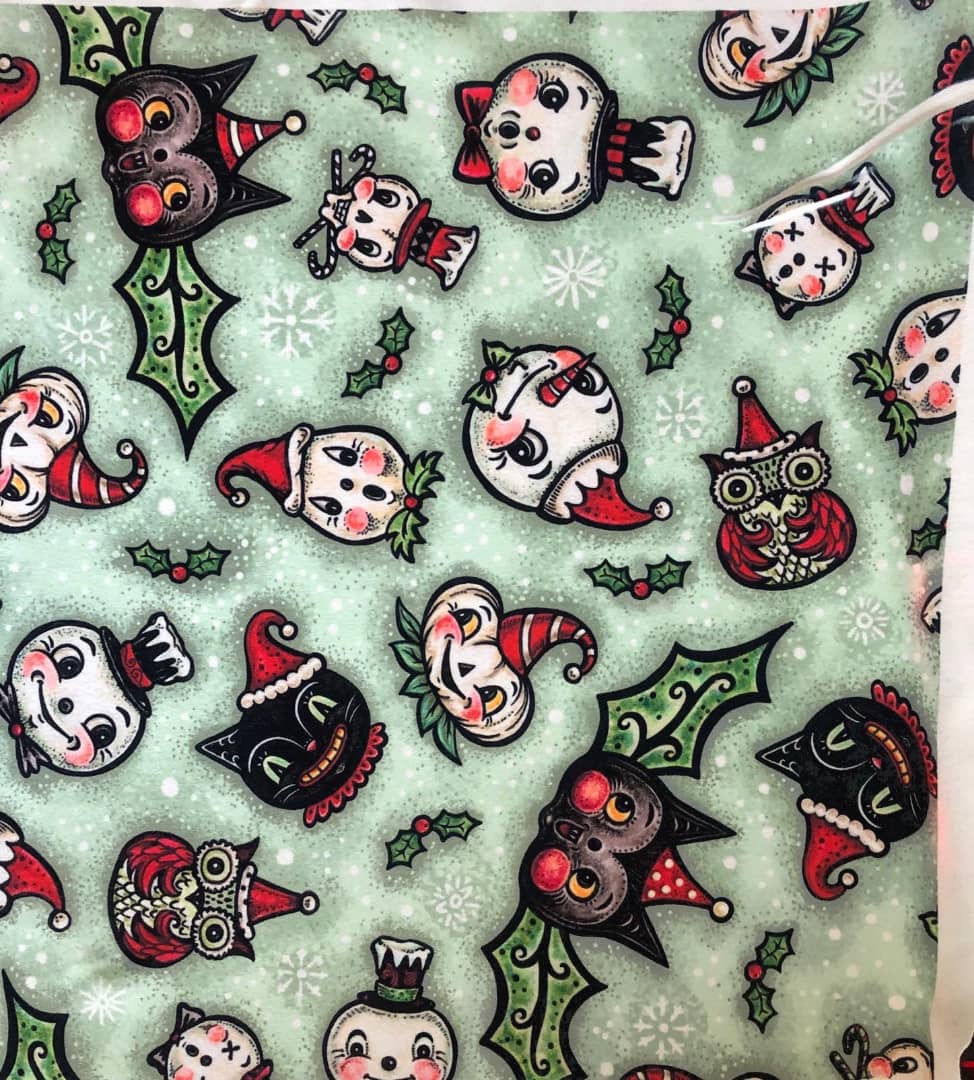 Spooky Christmas Mint (Johanna Parker Exclusive) - High-quality Handcrafted Vibrant Leggings (Online Only Item)