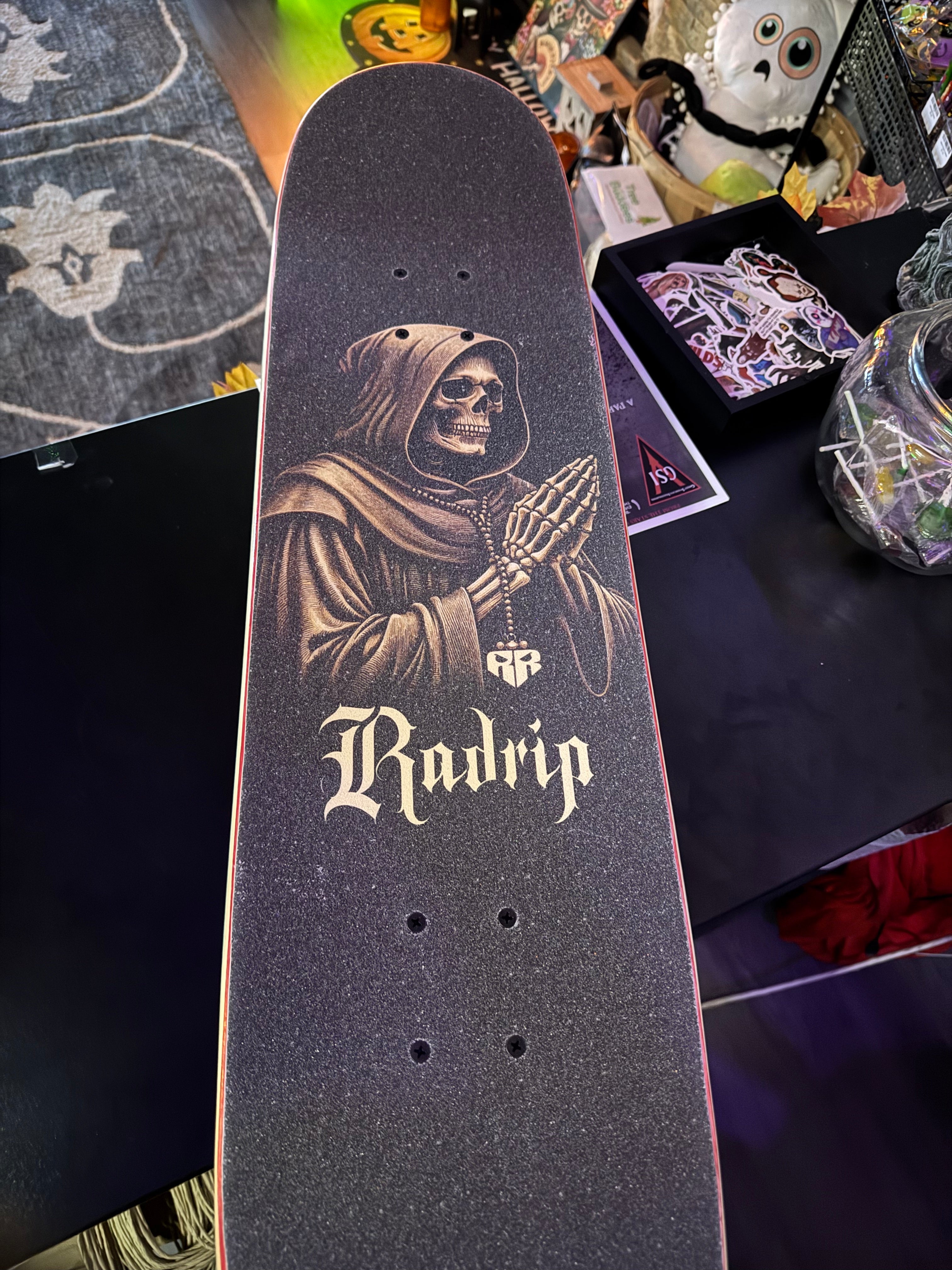 Rad Rip Nun Completed Skateboard Raffle End Hunger
