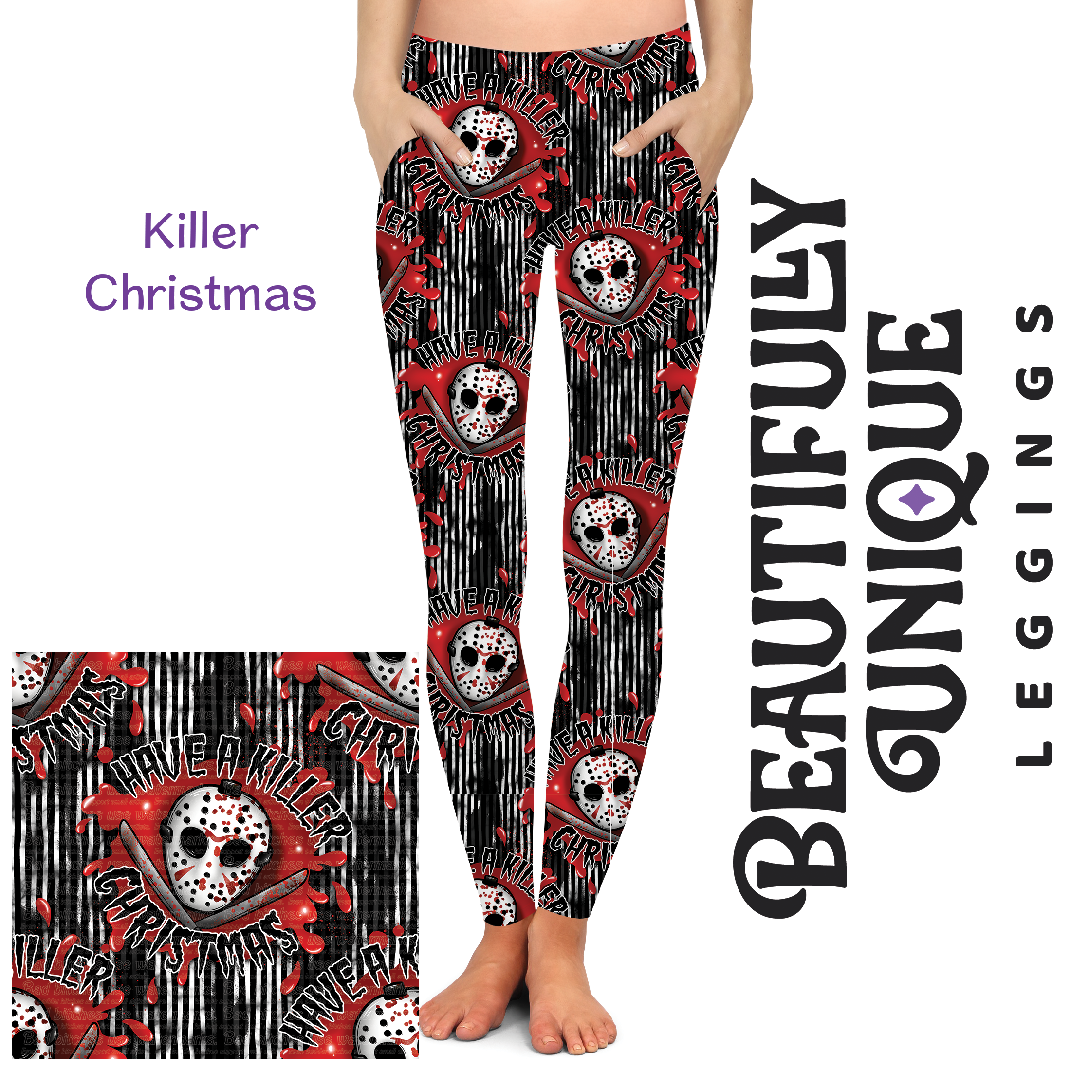Killer Christmas (Semi-Exclusive) - Pocket Leggings (Online Only Item)