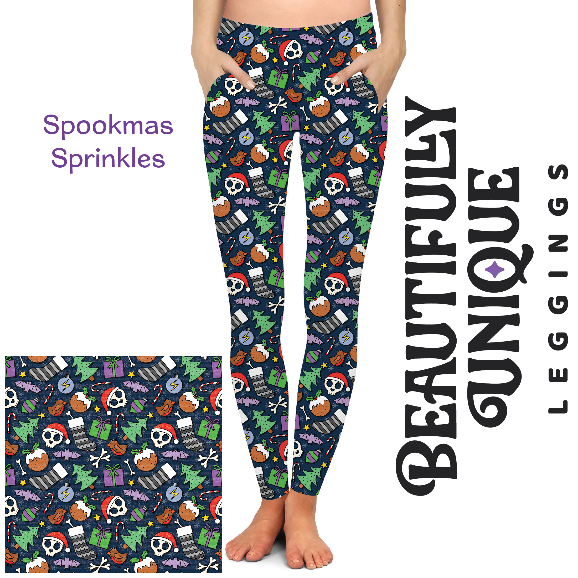 Spookmas Sprinkles (Exclusive) - Pocket Leggings (Online Only Item)