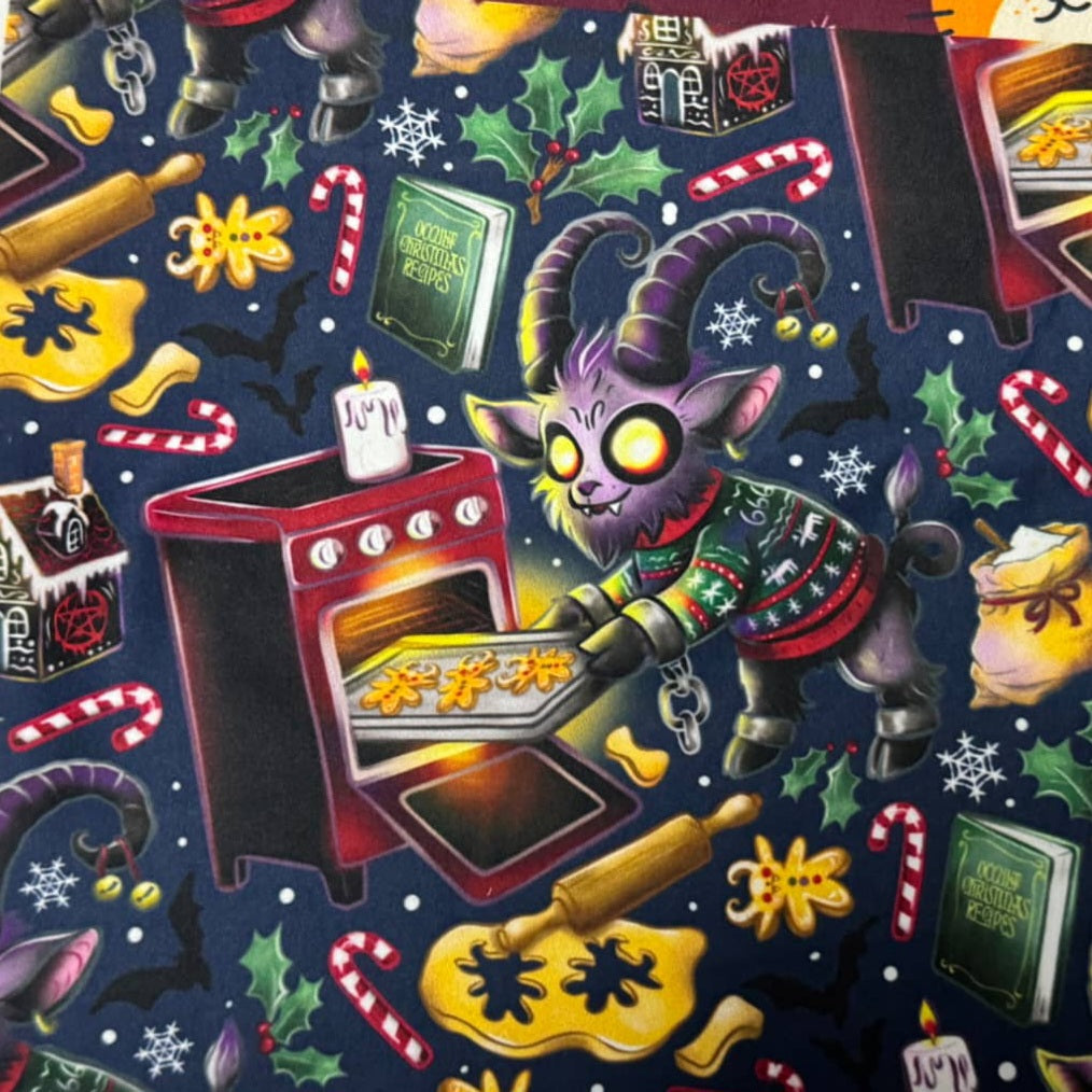 Krampus Kookies (Semi-Exclusive) - Goth Creepmas High-quality Handcrafted Vibrant Leggings (Online Only Item)