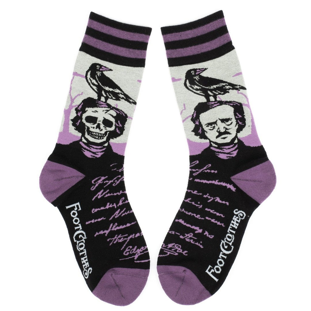 The Raven Poe Ankle and Crew Sock Pack | 2 Designs