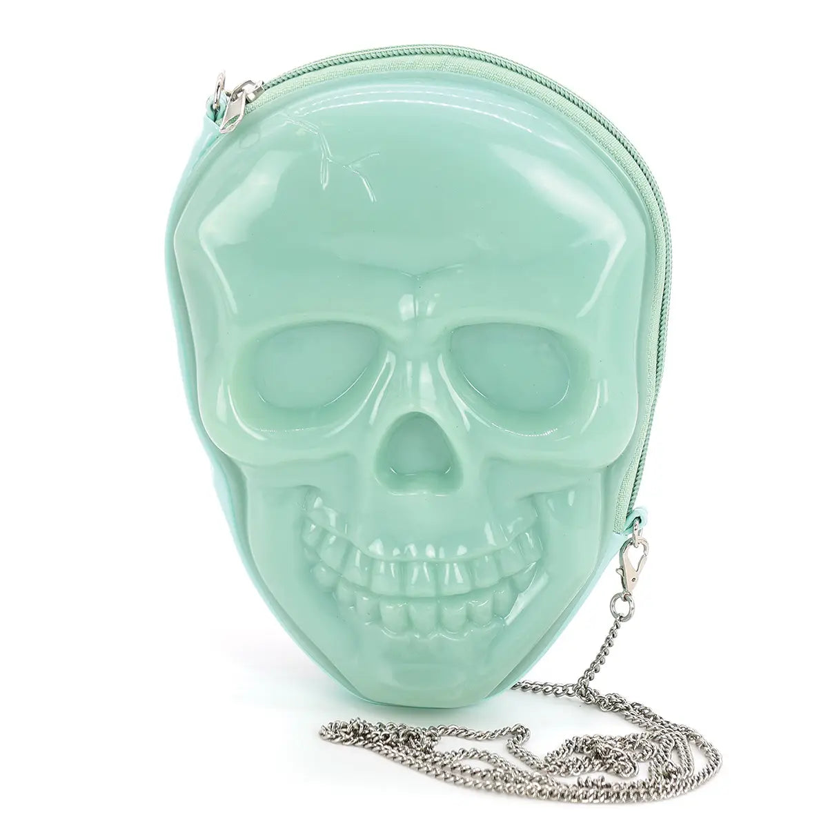 Glow in the Dark Skull Head Crossbody Bag - Halloween Purse