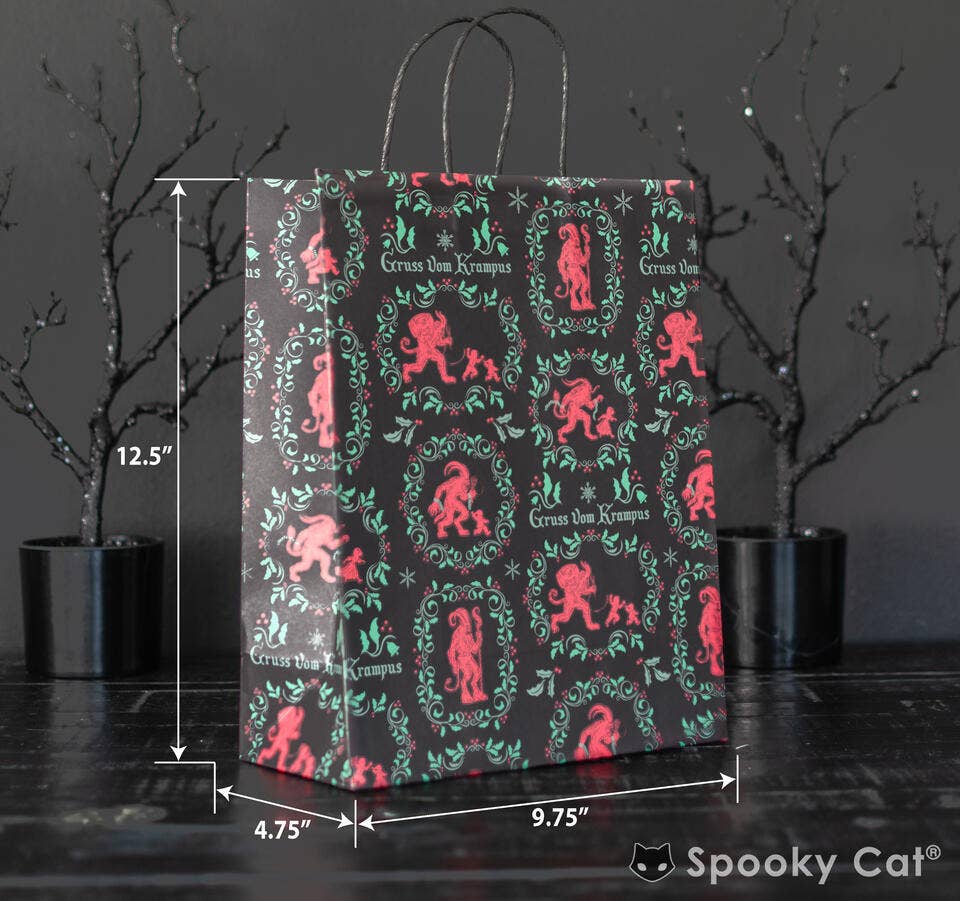 Vintage Krampus Creepmas Gift Bag