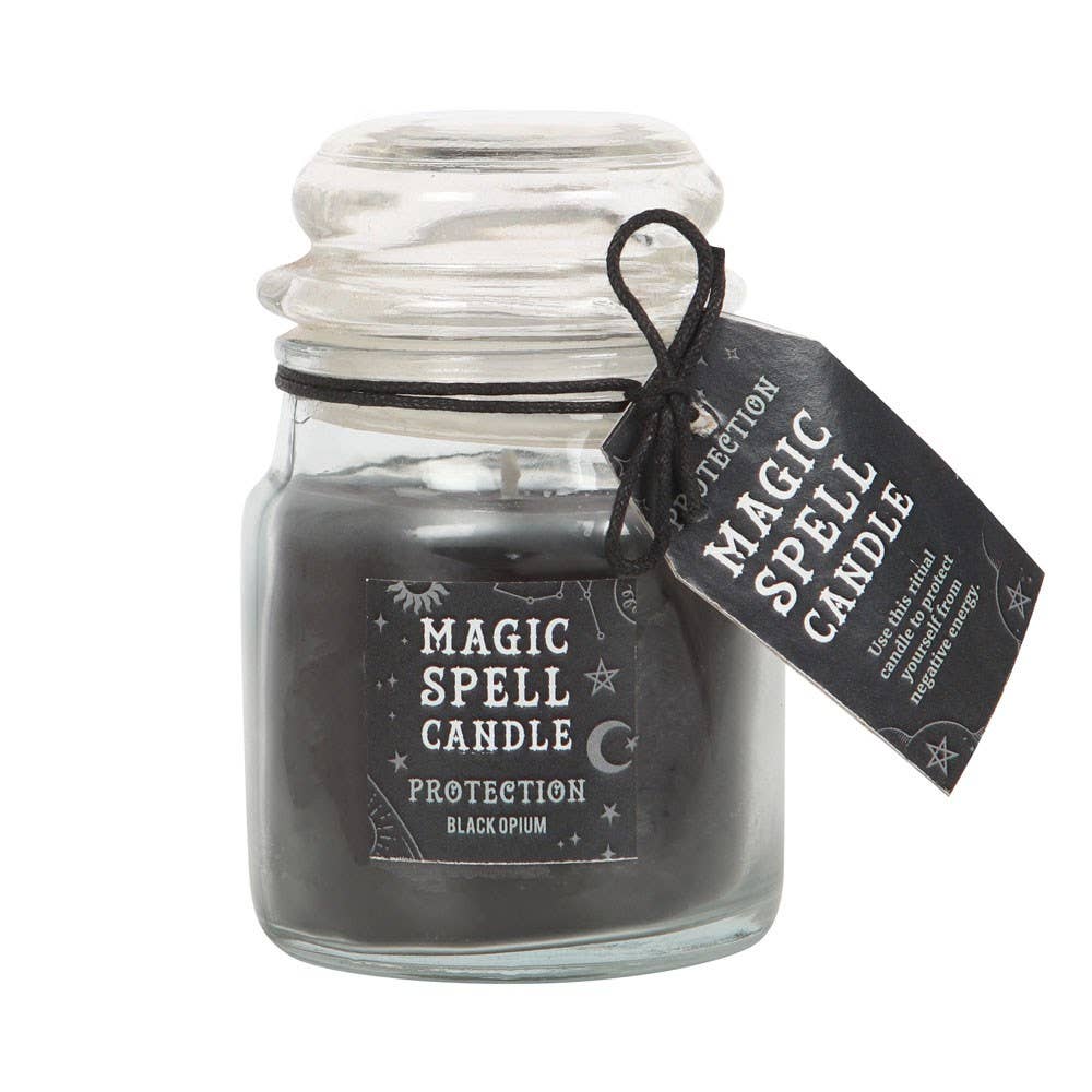 Magic Spell Candle Protection Black Opium Scent