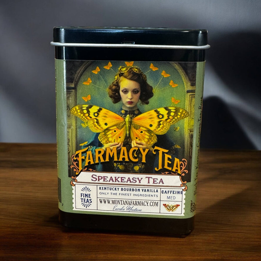 Speakeasy Smoky Van Bour Tea TIN Travel on the go Vintage