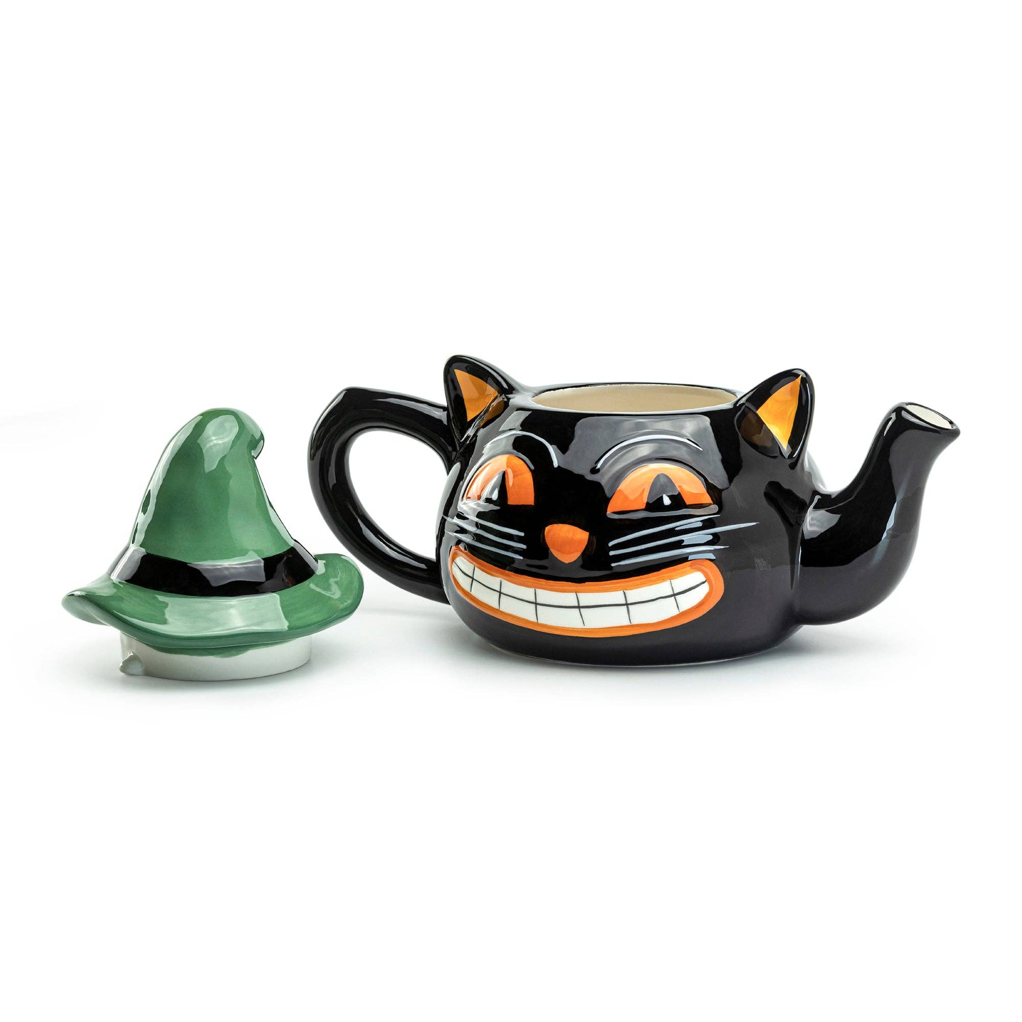 Halloween Black Cat 32oz Teapot