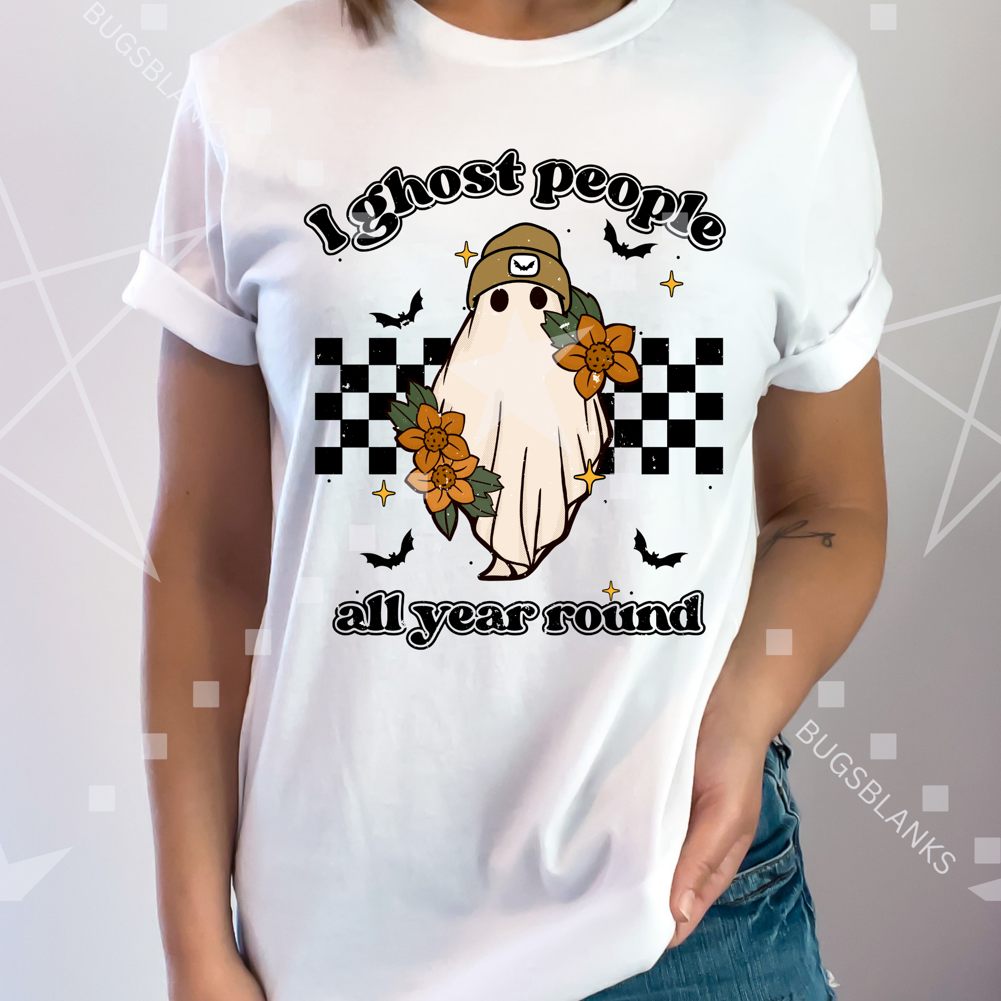 I Ghost People All Year Adult Short Sleeve Shirt