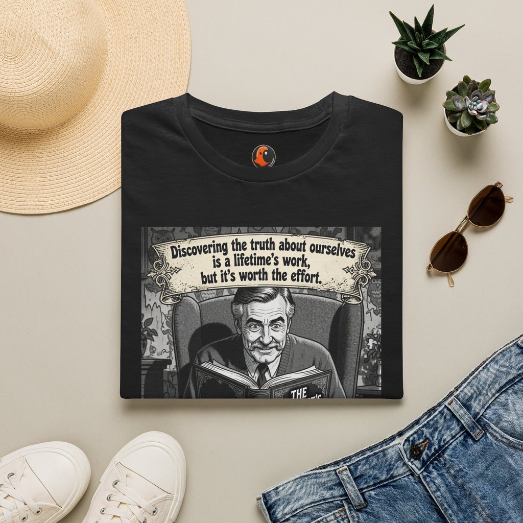 Discovering the Truth Quote T-Shirt | Vintage Illustration, Gothic Reader Design