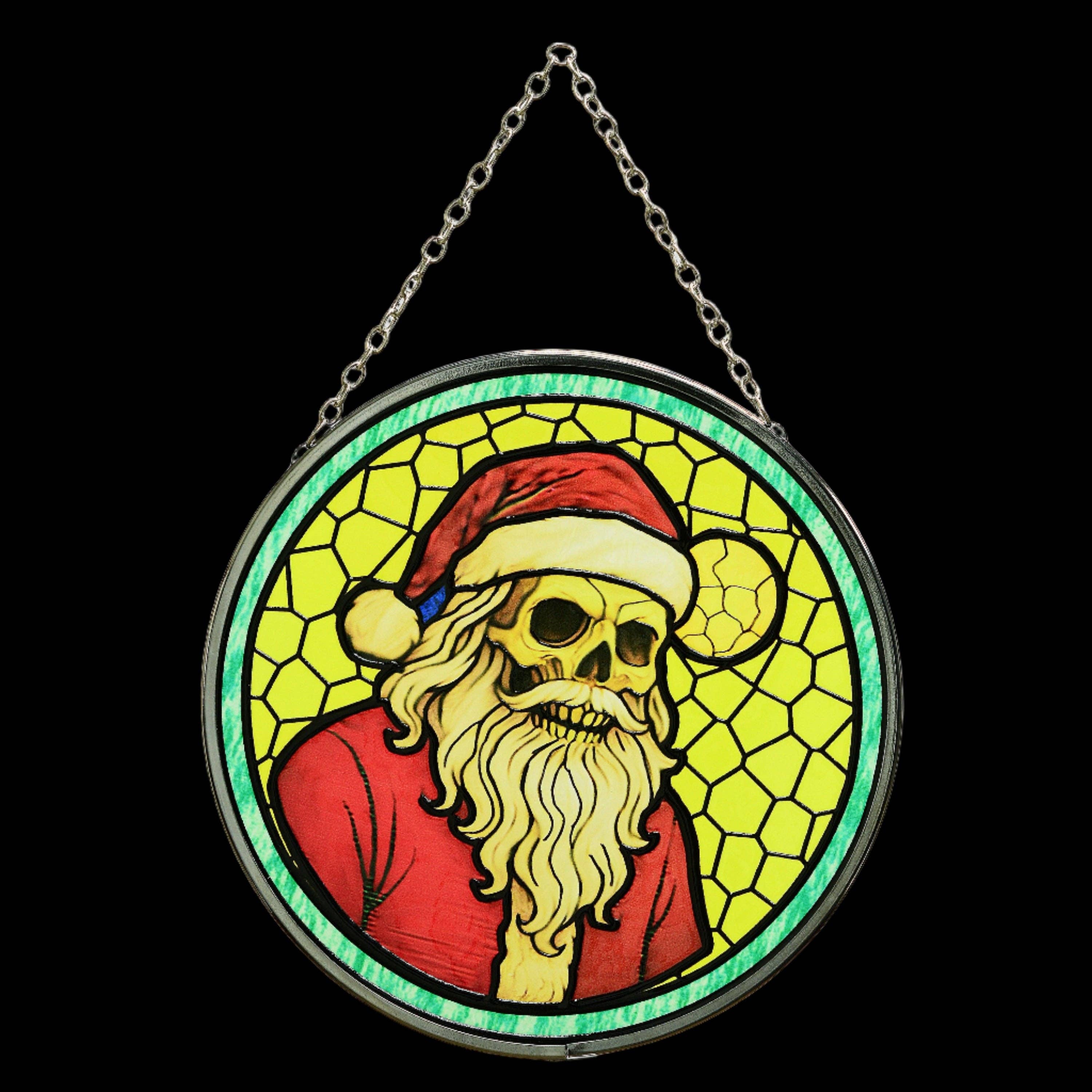 Sun Catcher - Skelly Claus 6"