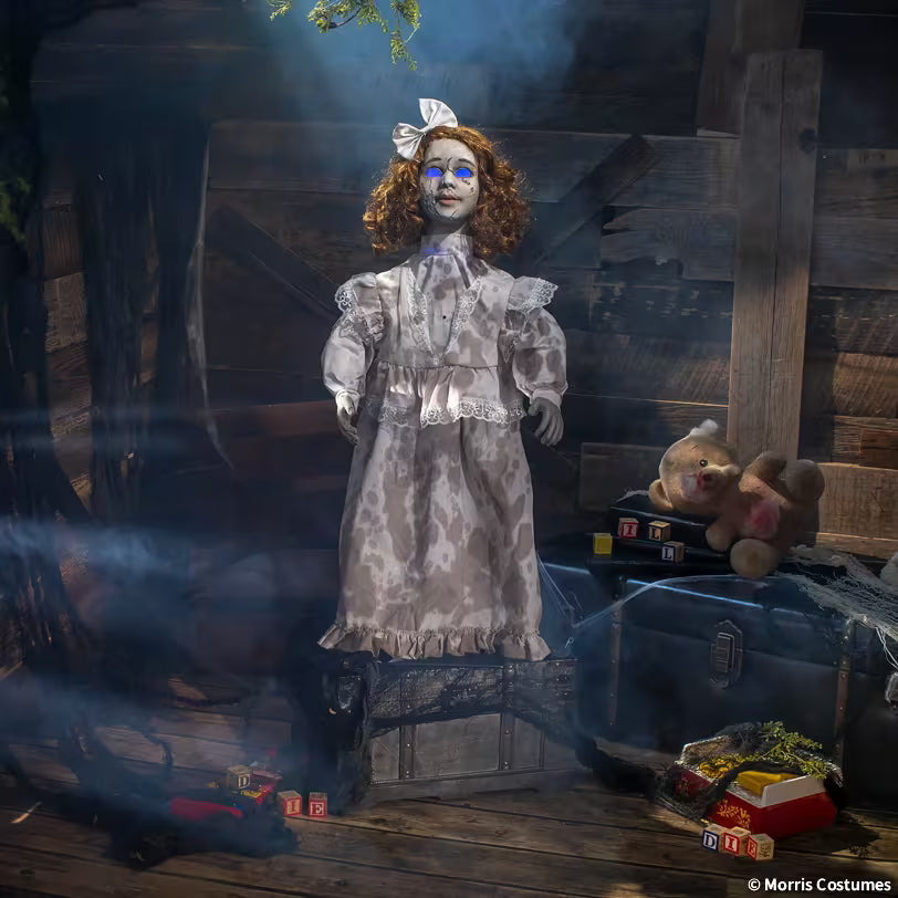 32" Animated Cracked Victorian Doll