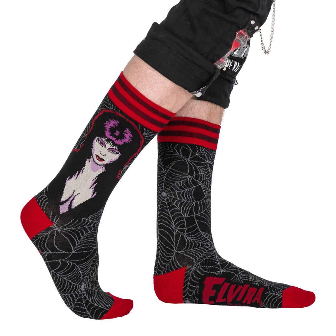 Elvira Mistress of the Dark Crew Socks
