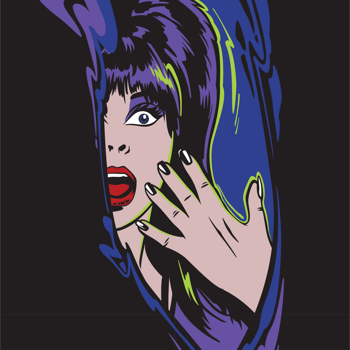 Elvira Unpleasant Dreemz Crew Socks