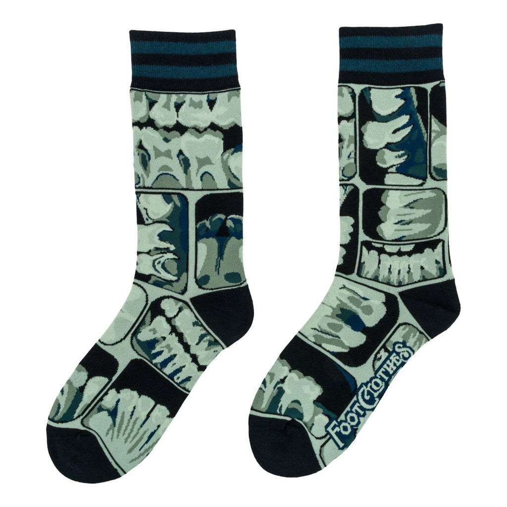 PREORDER Too Cool for Flossing Teeth X-Ray Crew Socks