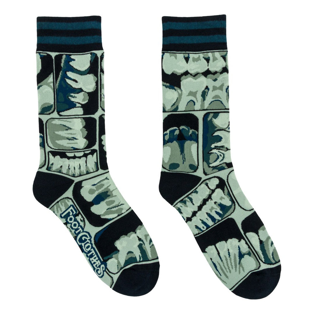 PREORDER Too Cool for Flossing Teeth X-Ray Crew Socks