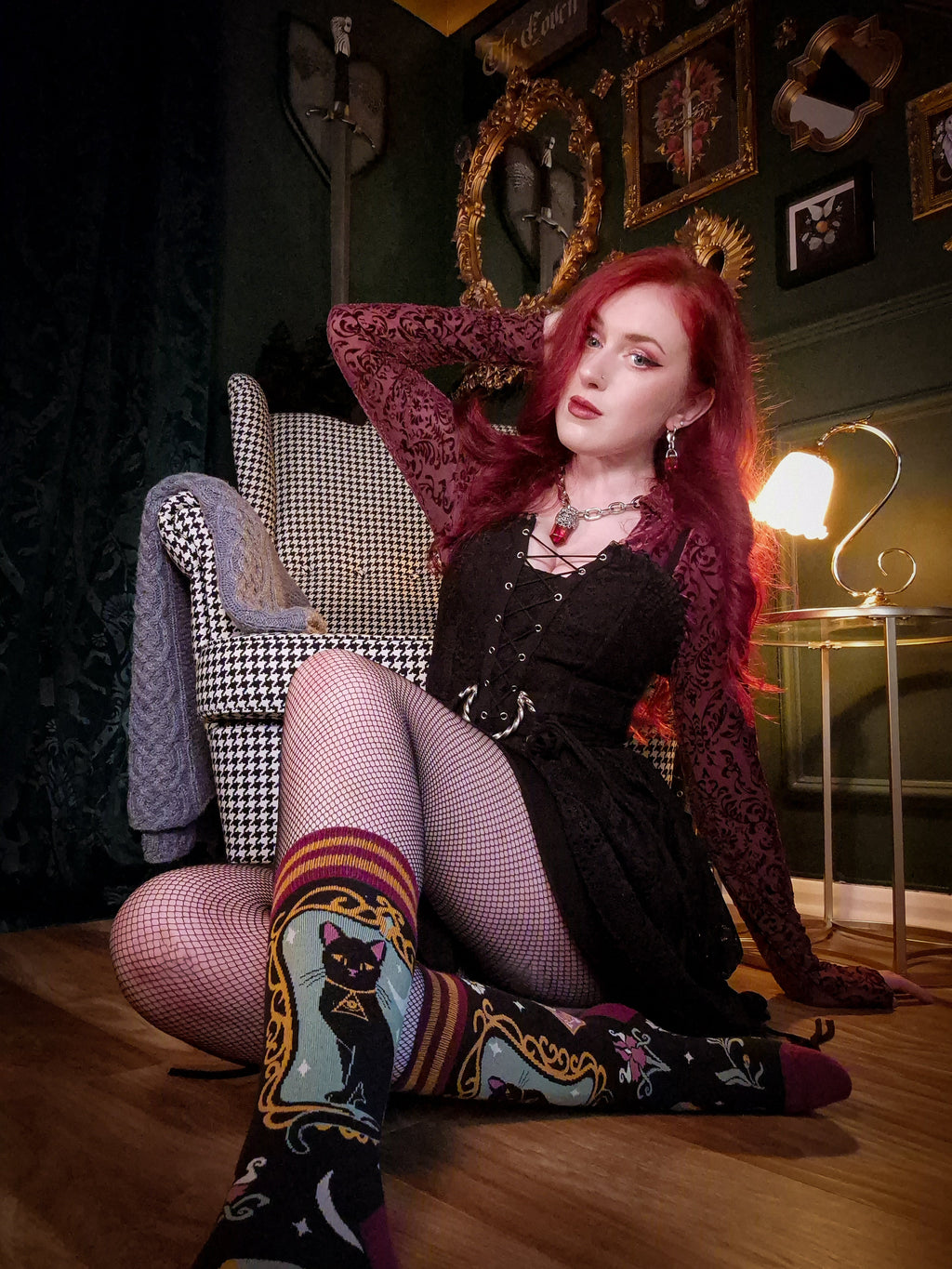 PREORDER Duchess Shadowfloof's Mew World Order Crew Socks
