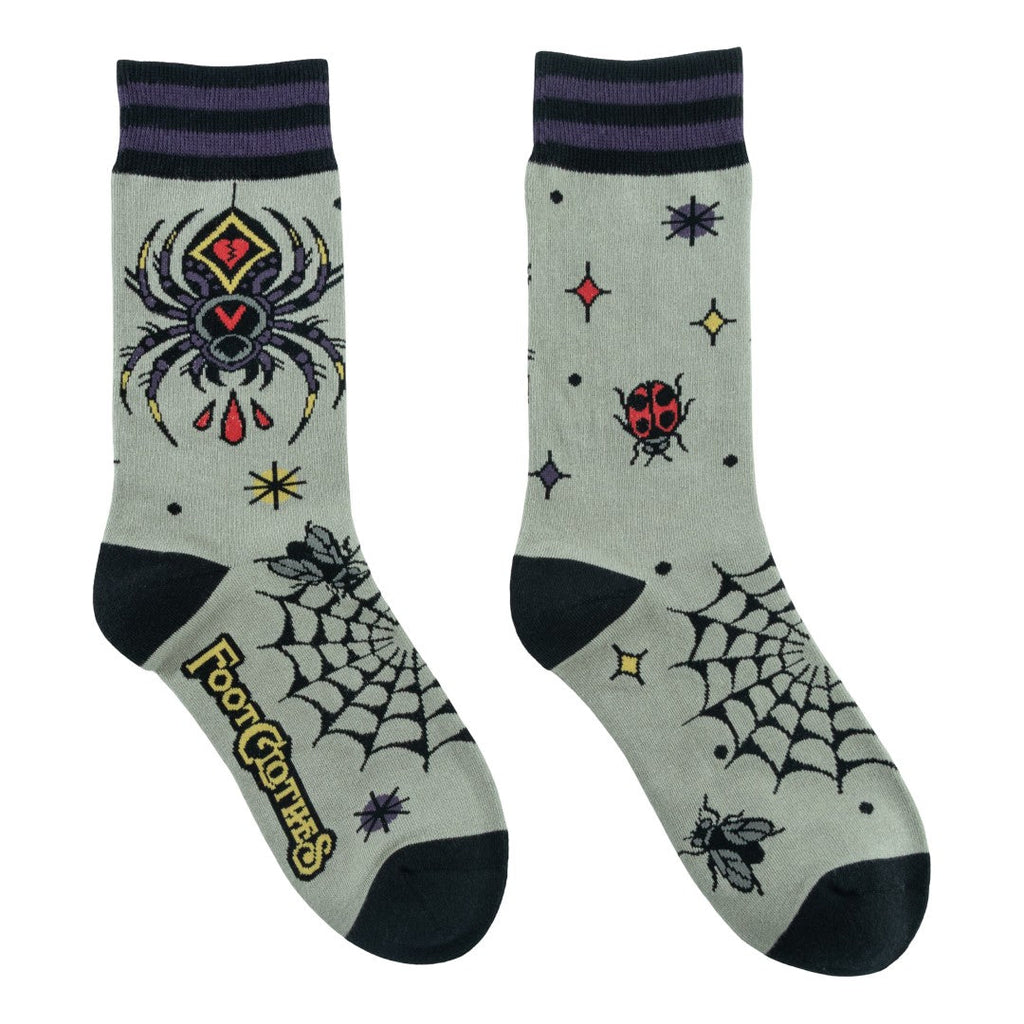 Widow's Web Crew Socks
