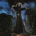 5 Ft. 6" Standing Animated Bride with Black Dress Halloween Decoration