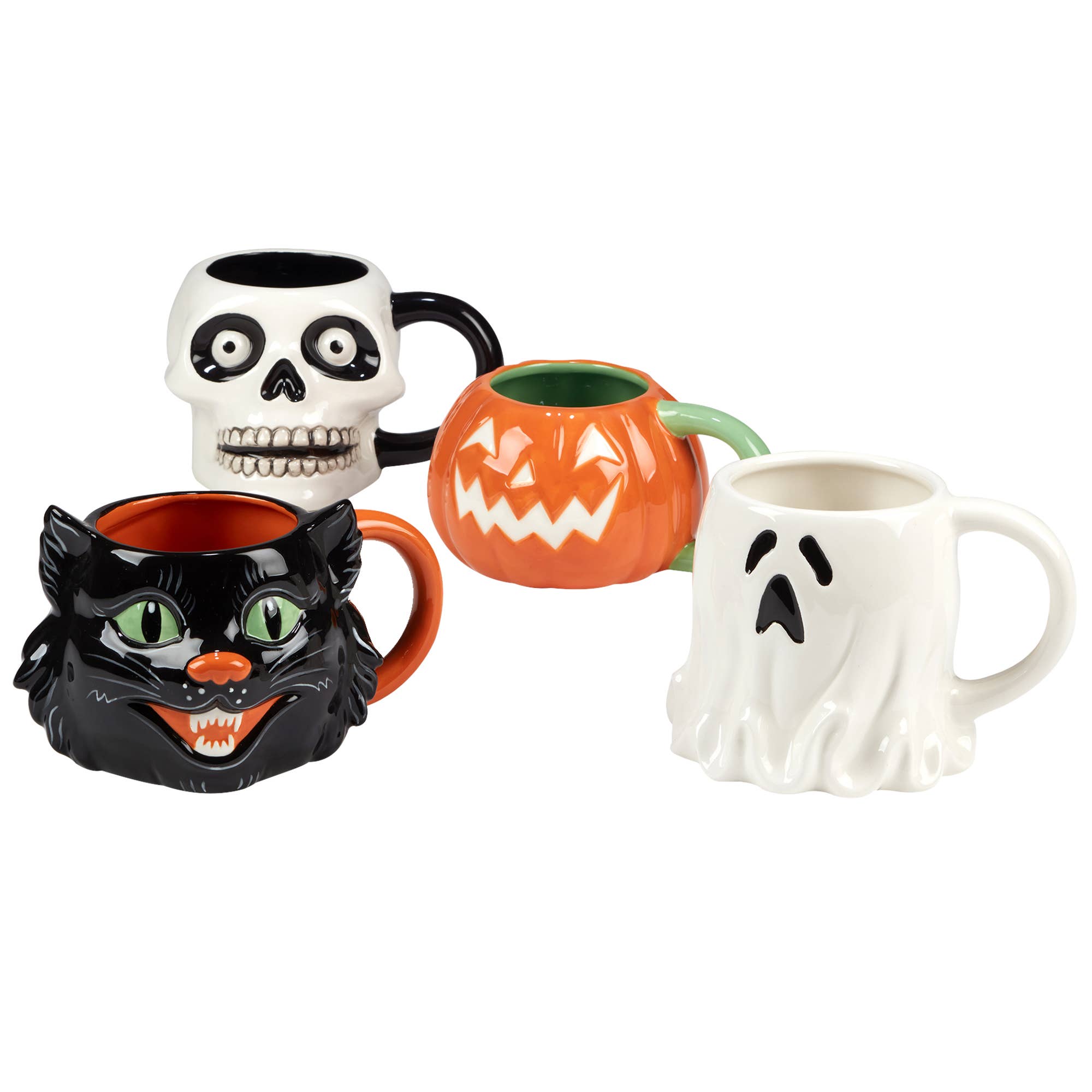 Scaredy Cat Halloween 3-D Mug 22 oz. asst.