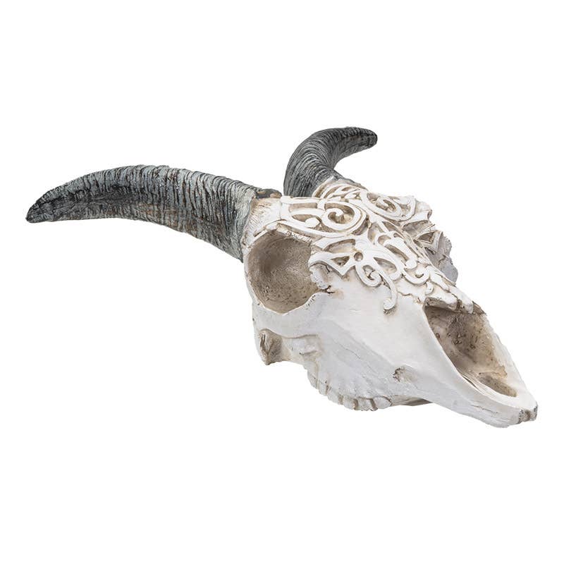 Goat Hanging Decorative Skull w/LED