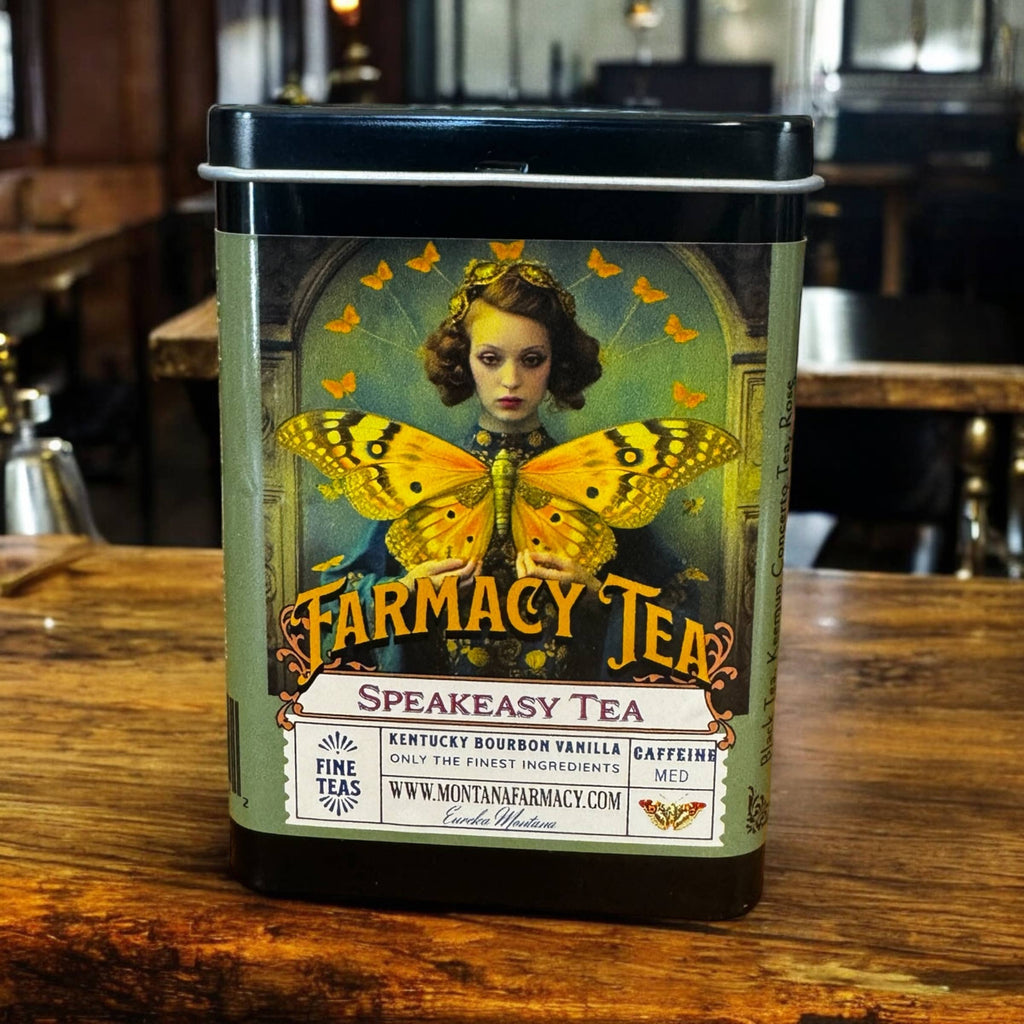 Speakeasy Smoky Van Bour Tea TIN Travel on the go Vintage