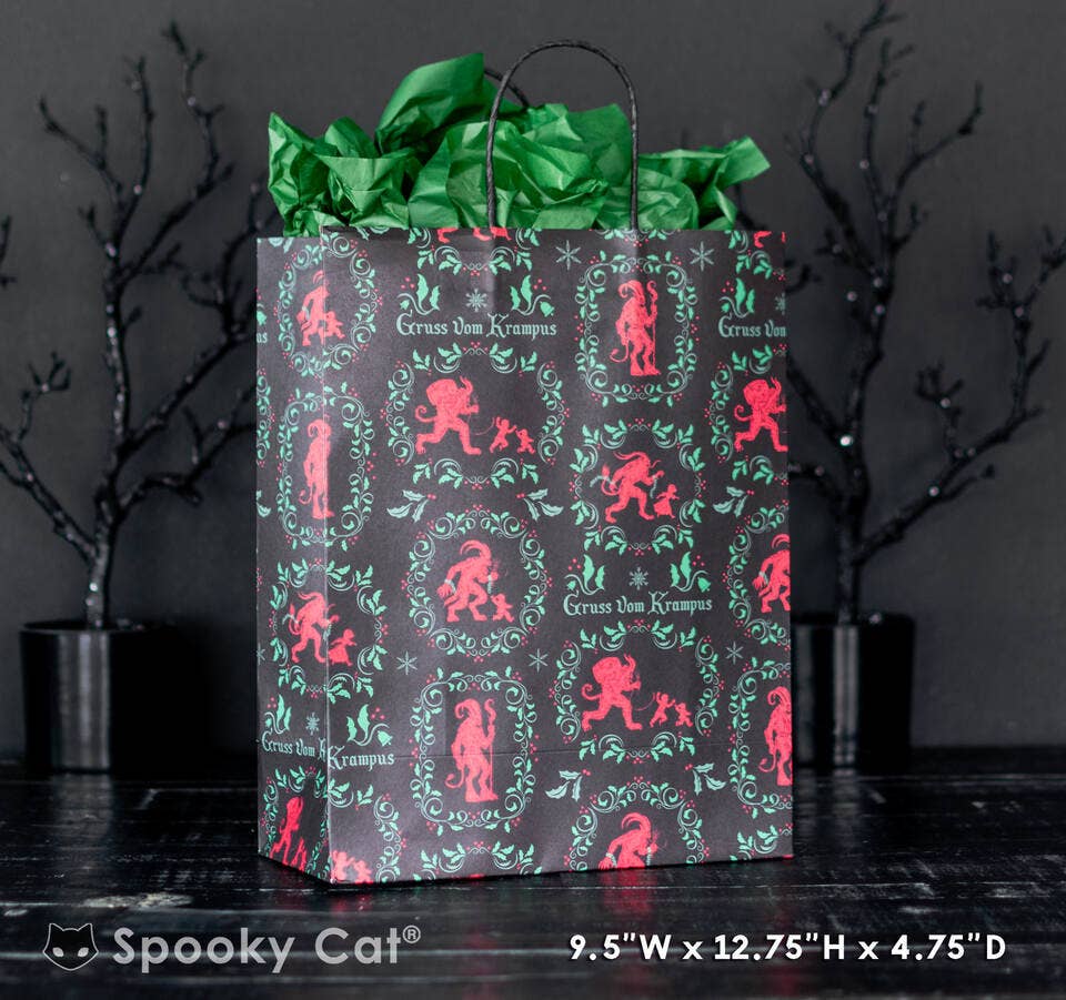 Vintage Krampus Creepmas Gift Bag