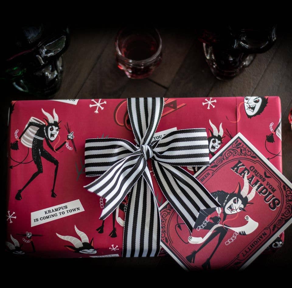 Krampus Folklore Gift Wrap (8ft Roll)