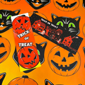 Vintage Halloween Inspired Bookmark Trick or Treat Pumpkins