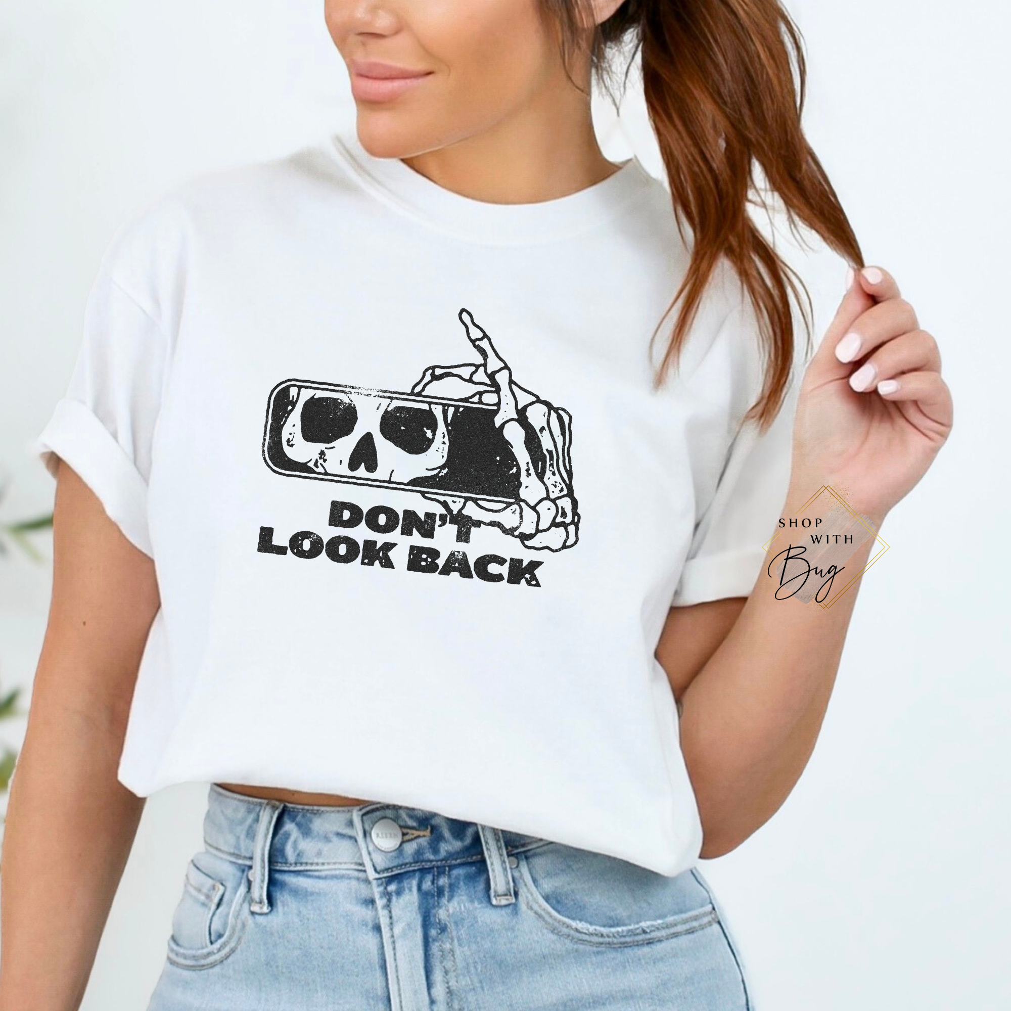 Don't Look Back Adult Short Sleeve Shirt