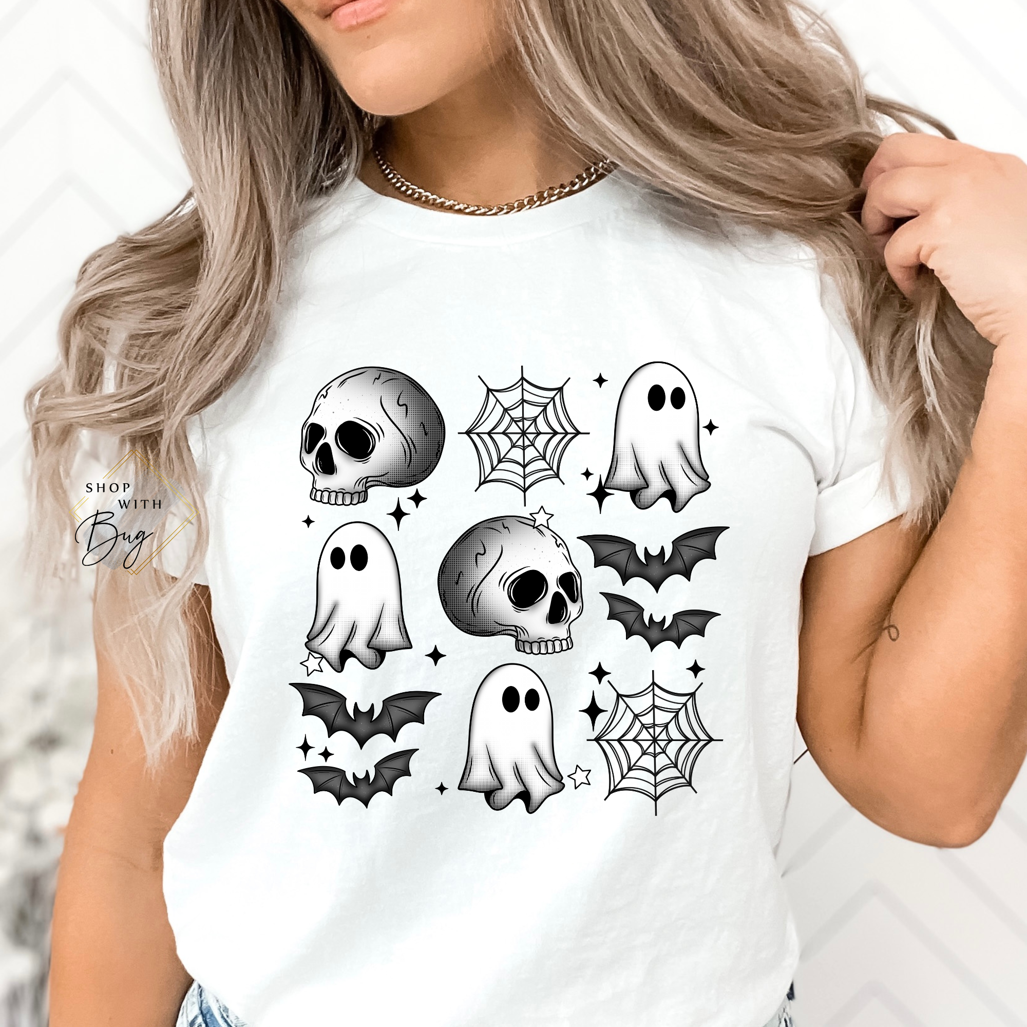 Ghosts and Skulls Adult Shirt