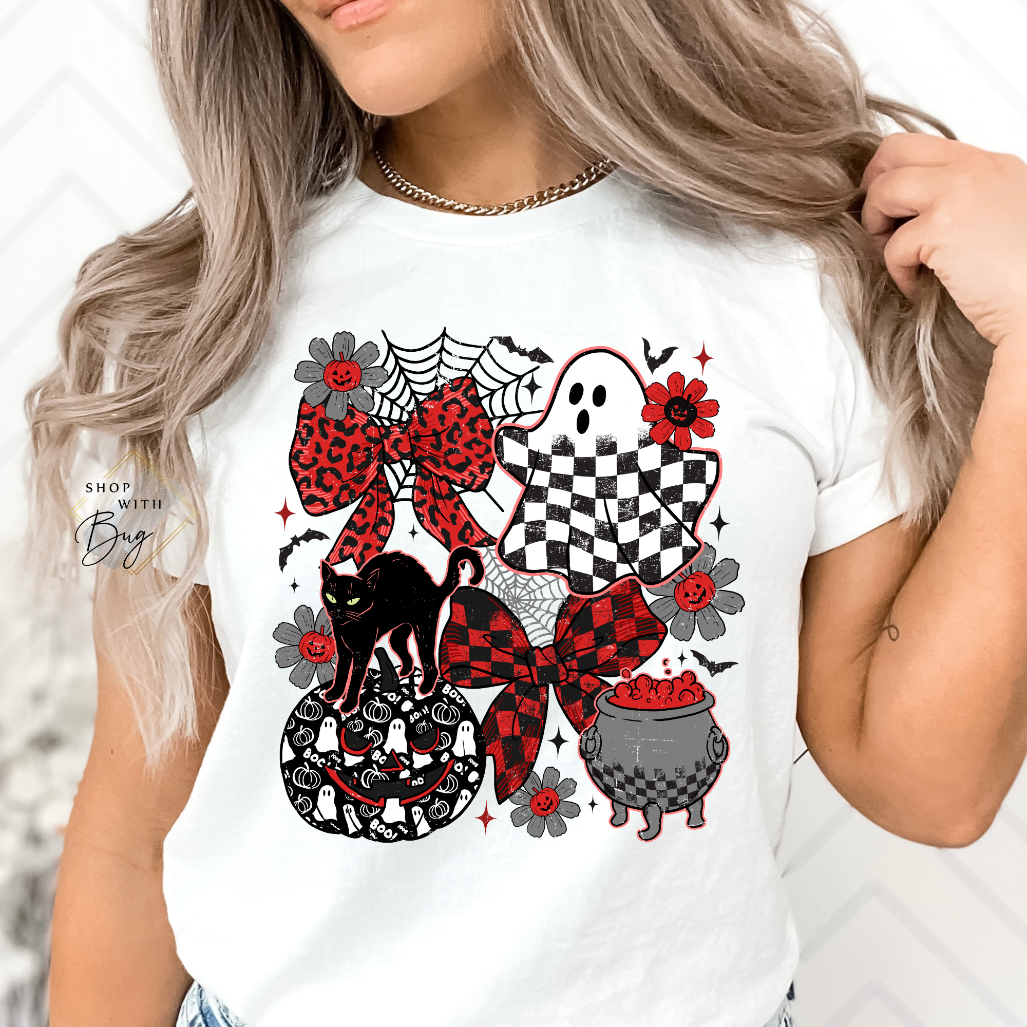 Preppy Halloween Adult Shirt