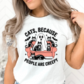 Cats Because People are Creepy Shirt
