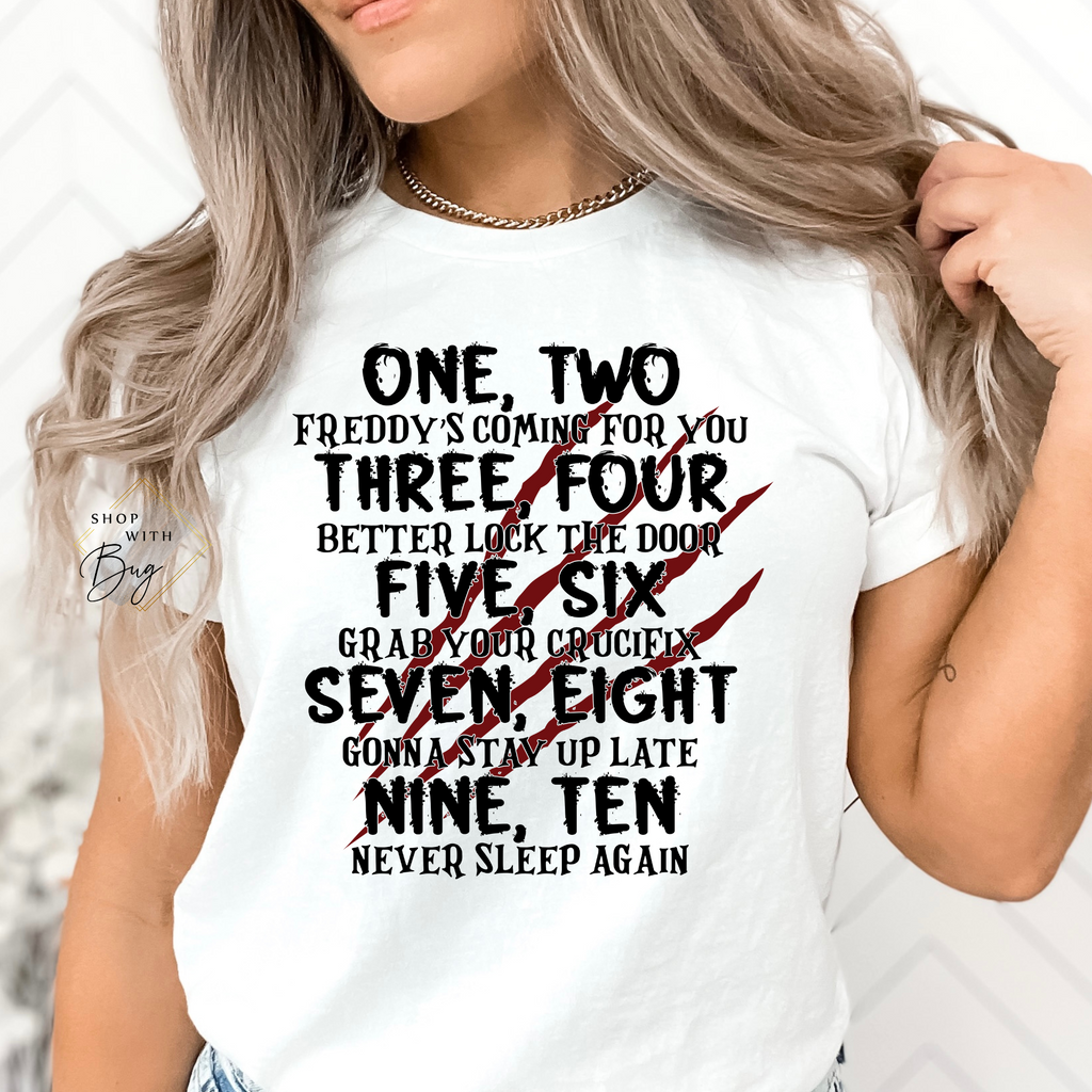 Freddys Coming for You Adult Shirt