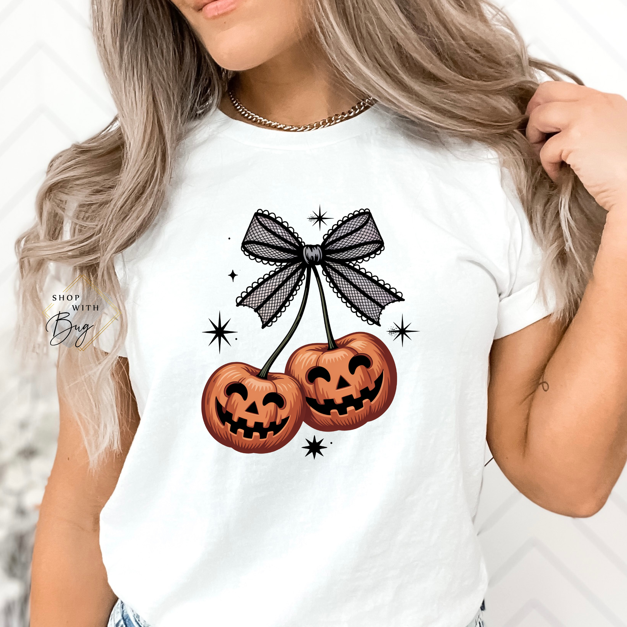 Cherry Pumpkin Adult Shirt