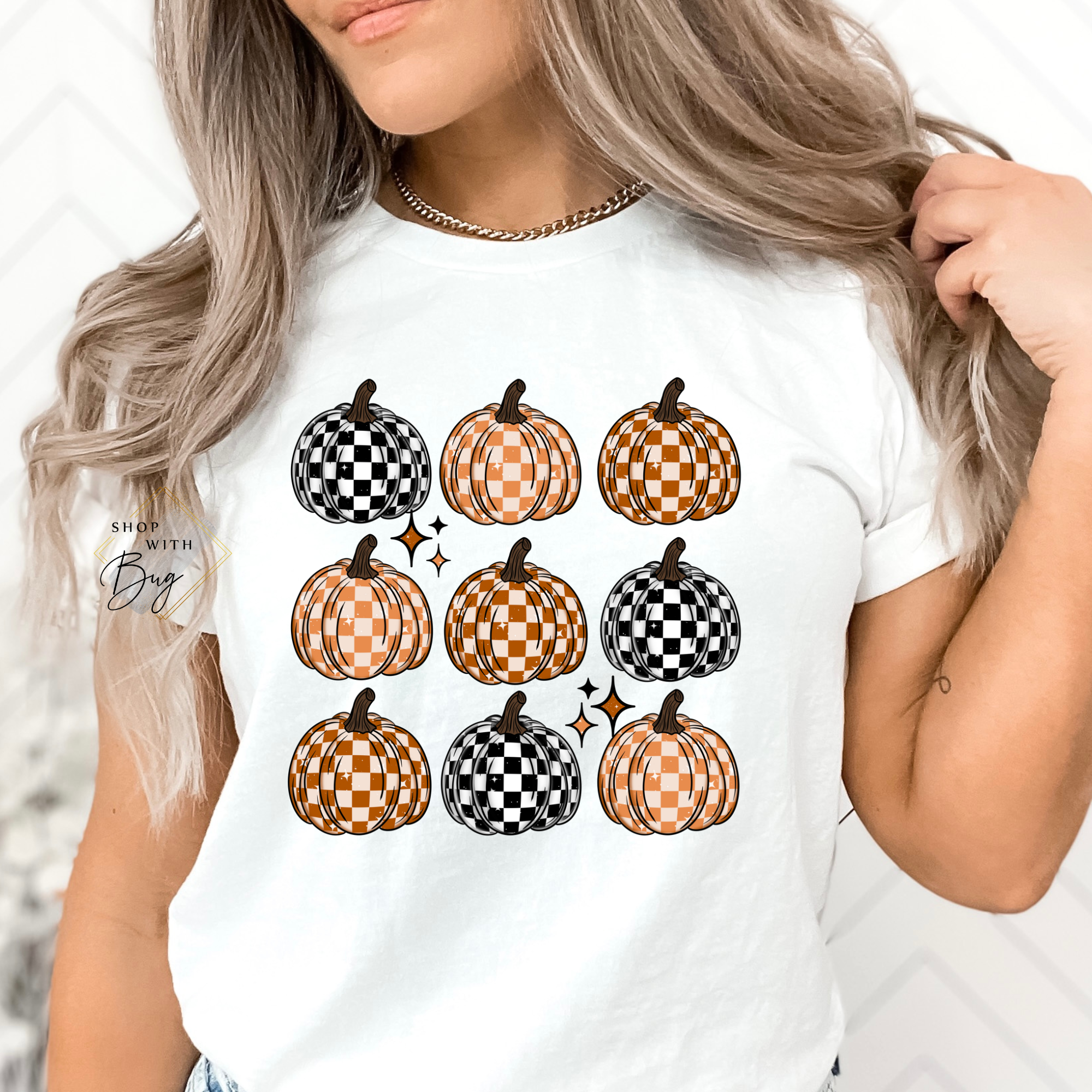 Retro Pumpkins Adult Short Sleeve Shirt