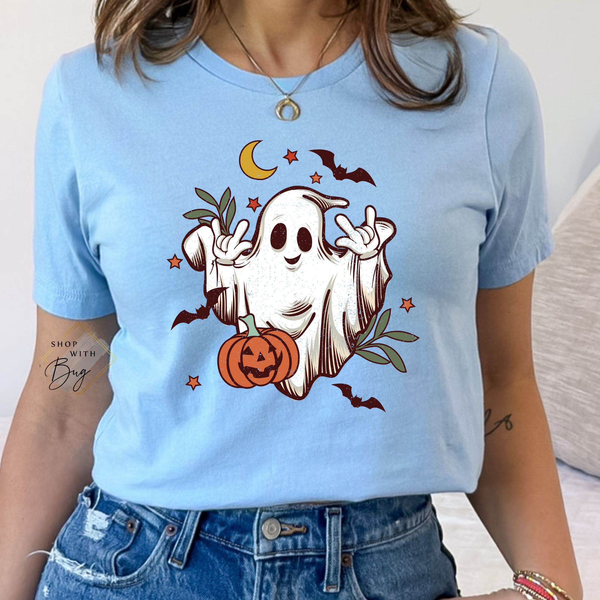Peace Boy Ghost Adult Shirt