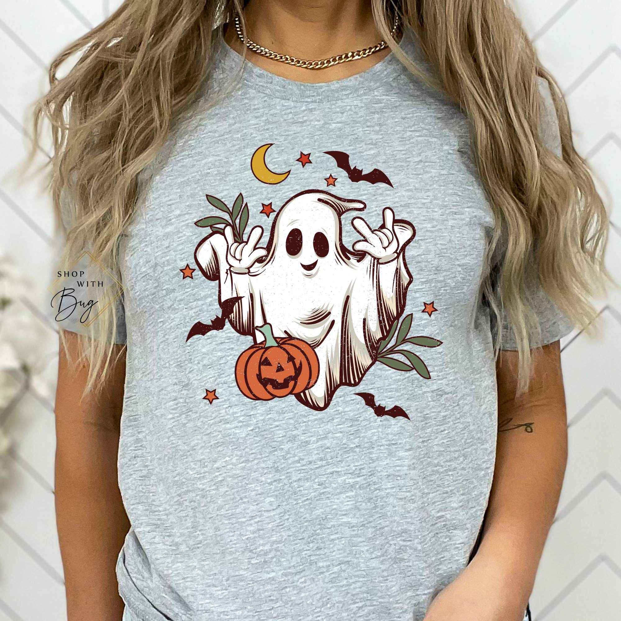 Peace Boy Ghost Adult Shirt