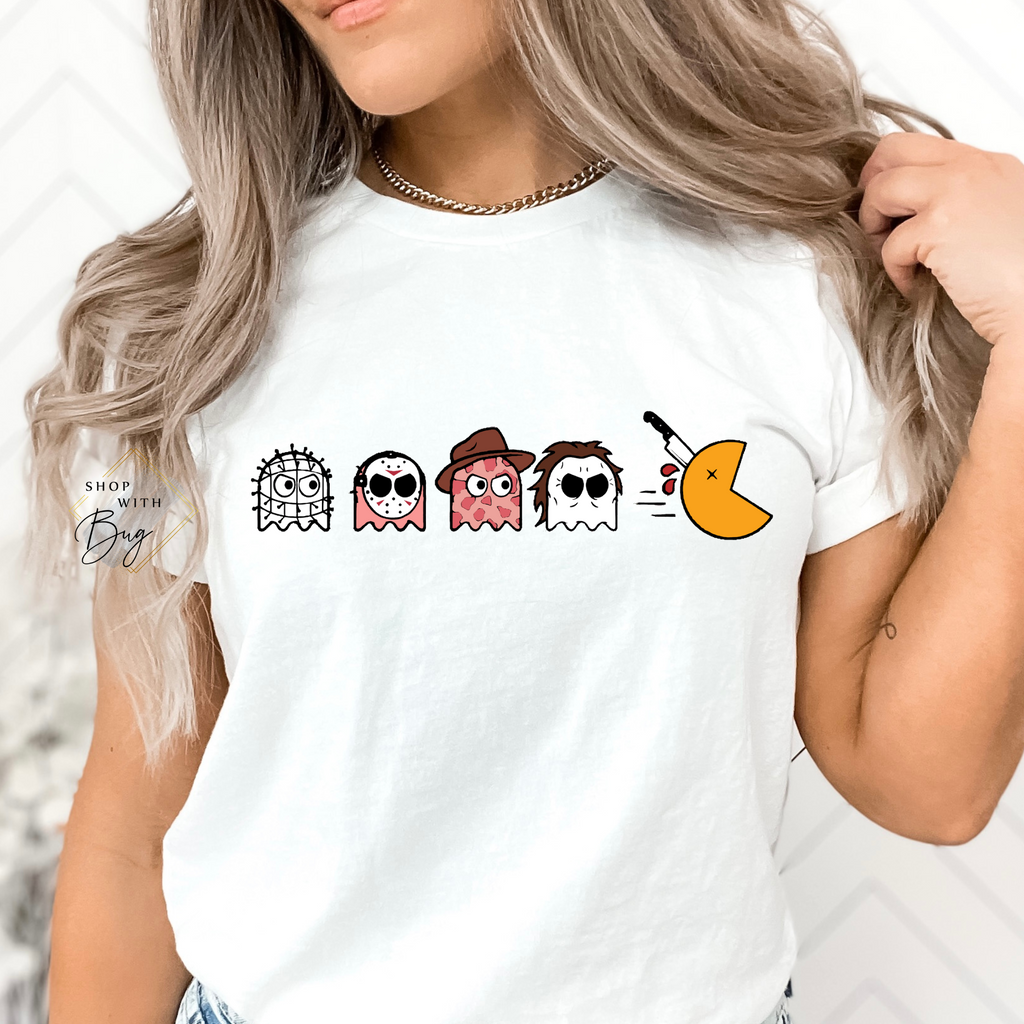 Chomp Halloween Pac Adult Short Sleeve Shirt