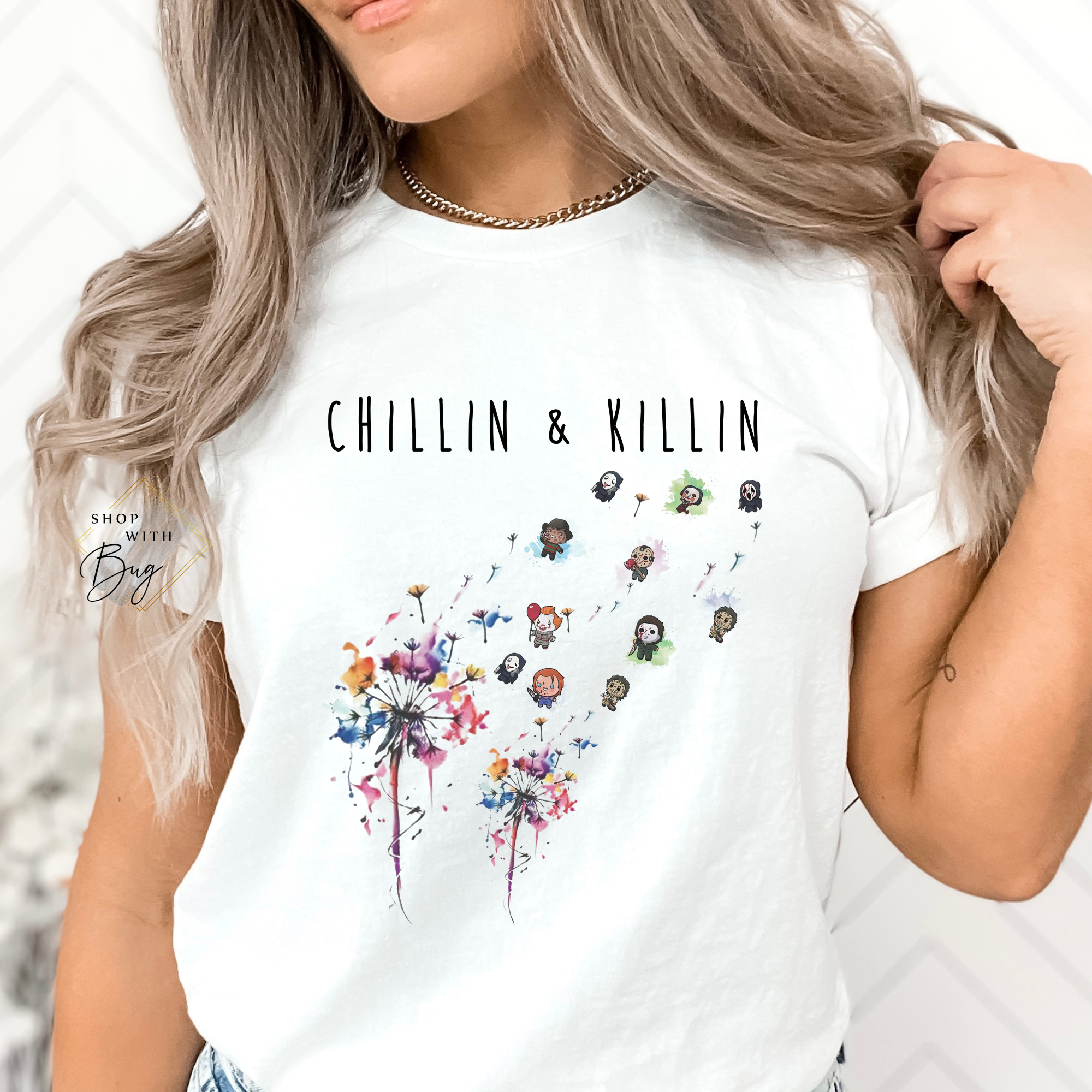 Chillin and Killin Adult Short Sleeve Shirt