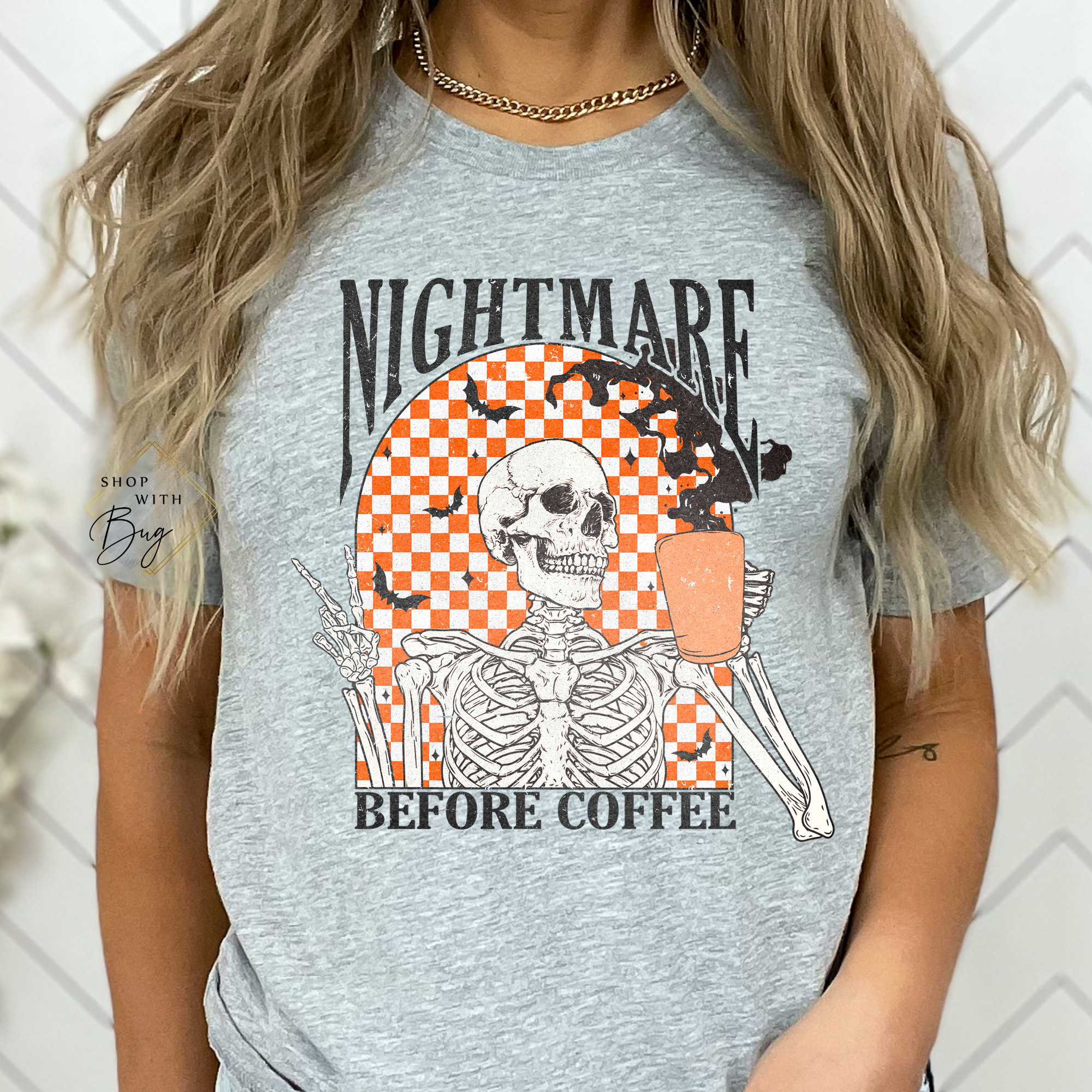 Nightmare Before Before Coffee Adult Short Sleeve Shirt
