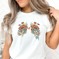 Skull Hands Adult Short Sleeve Shirt