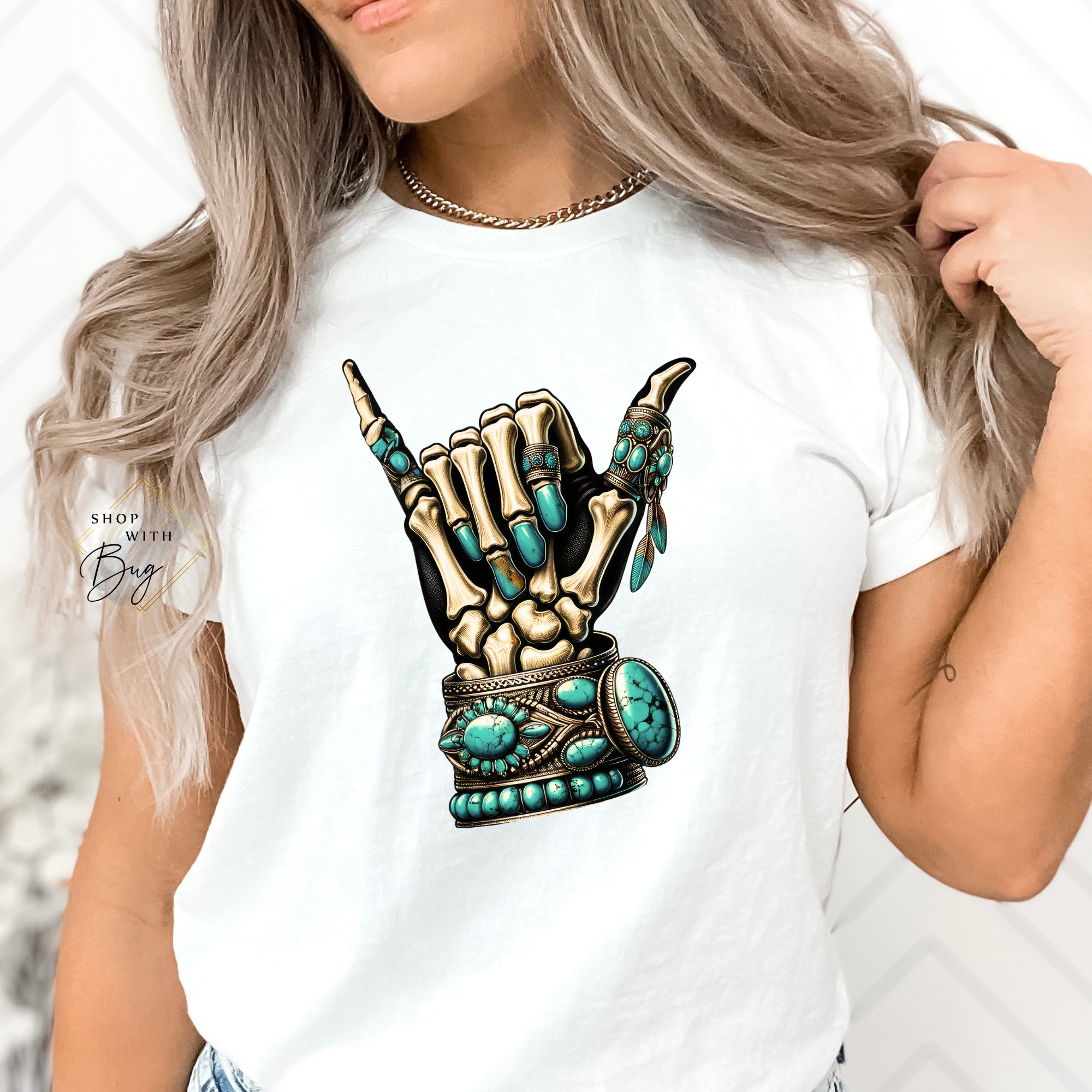 Hang Ten Skull Hand T-Shirt