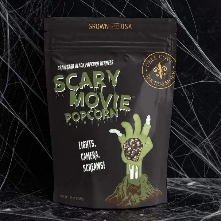Graveyard Black Halloween Popcorn