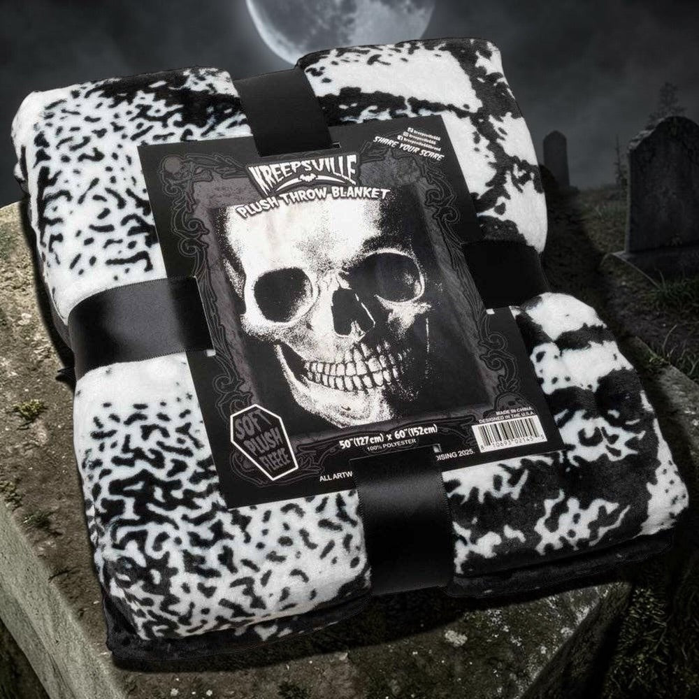 Anatomical Skull Throw Blanket