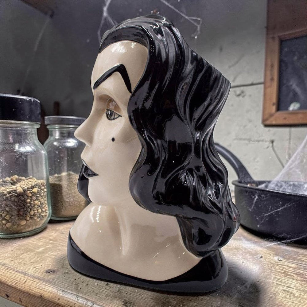 Vampira Portrait Ceramic Vase