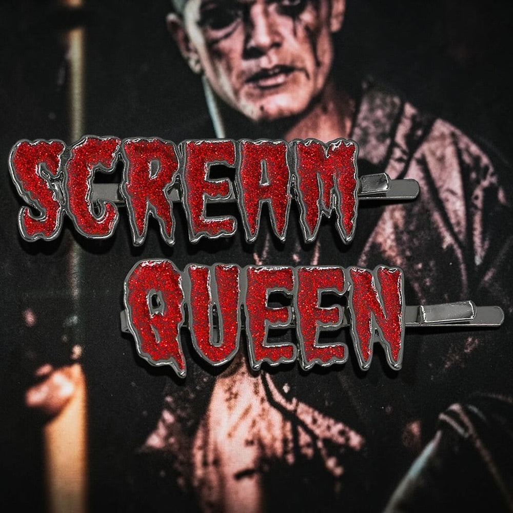 Scream Queen Text Hair Slides