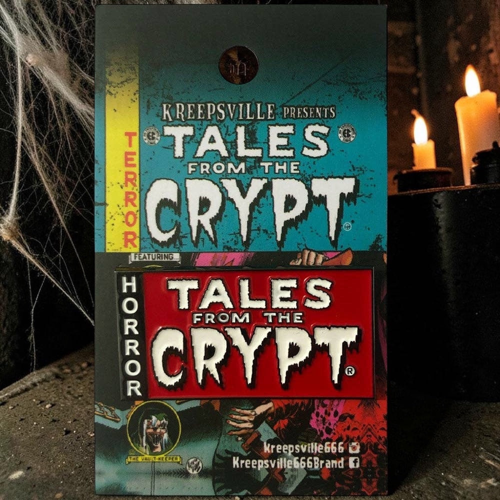 Tales From The Crypt Logo Enamel Pin Badge