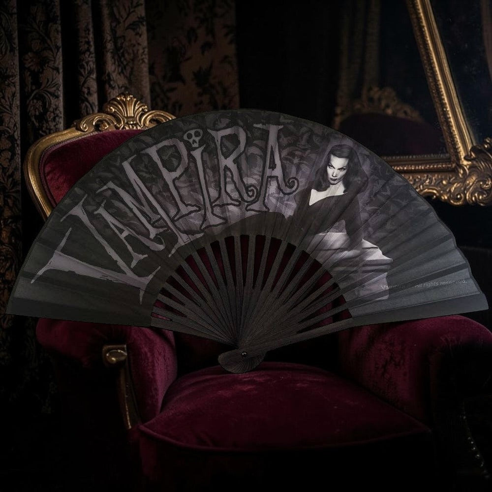 Vampira Coffin Fabric Fan