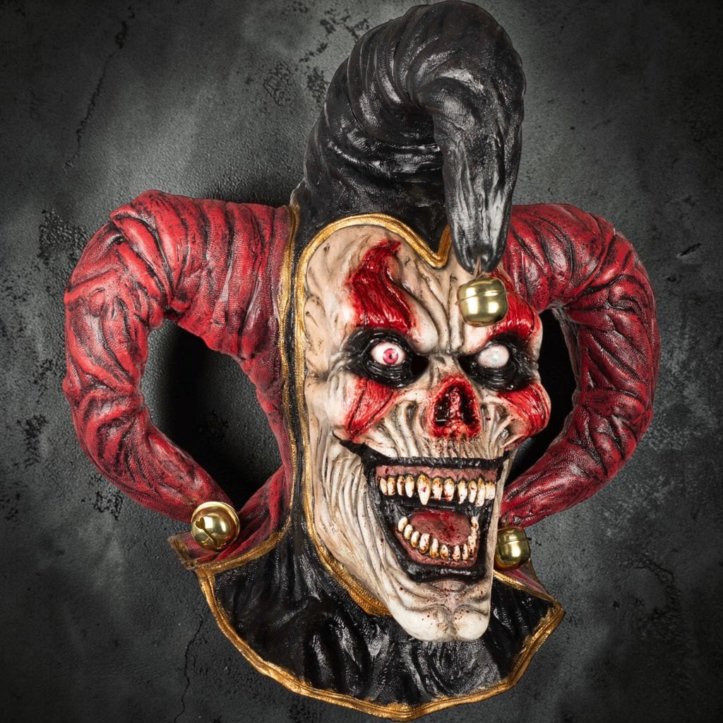 (Pre-Order) Evil Jester Extended Neck Mask Horror Halloween Cosplay